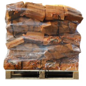 Palette di 40 sacchi da 20 litri di legna da ardere in quercia essiccata in forno – 25 cm – Umidità < 20 % – 320 kg